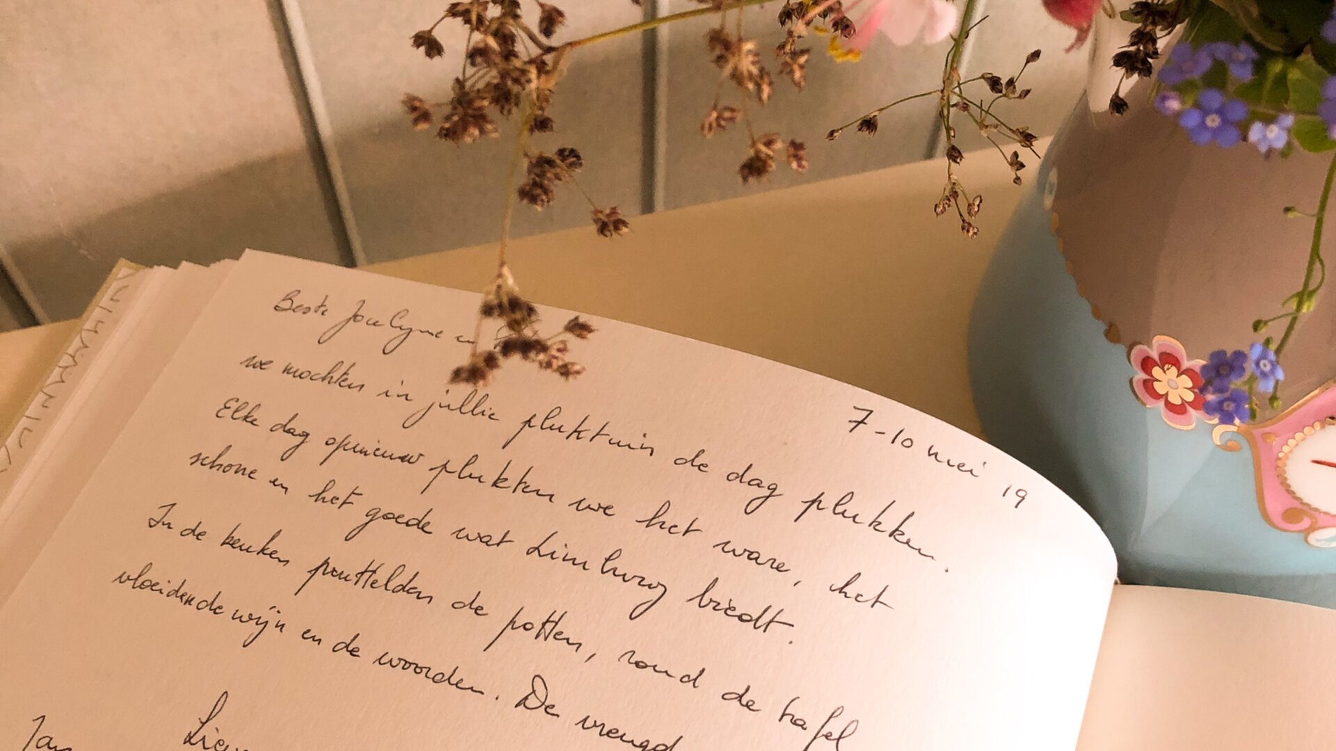Vakantiewoning "De Pluktuin" - Mooie woorden uit het gastenboek